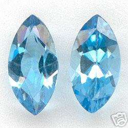AWESOME PAIR!!! 1.55cts Genuine Natural Fancy Baby Sky Blue TOPAZ - R 1'217.00